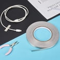 thumbnail image 4 of Conductive Fiberglass Fabric Adhesive Tape for EMI Shielding RF Blocking Laptop Cellphone LCD Cable Wire Harness Wrapping Beige 10x0.1mm 50m/roll, 4 of 7