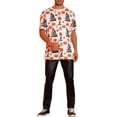 thumbnail image 2 of INSPIRE CHIC Halloween T-Shirts for Men's Short Sleeves Pumpkin Printed Graphic Tee Tops, 2 of 4