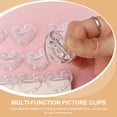 thumbnail image 2 of Heart Shaped Clips for Students Clear Transparent ABS and Metal Clips for File Folder and Paper, 2 of 8
