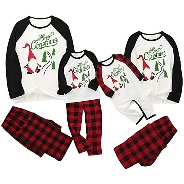 Family Matching Christmas Adult Kid Pajamas Set Xmas Sleepwear Nightwear