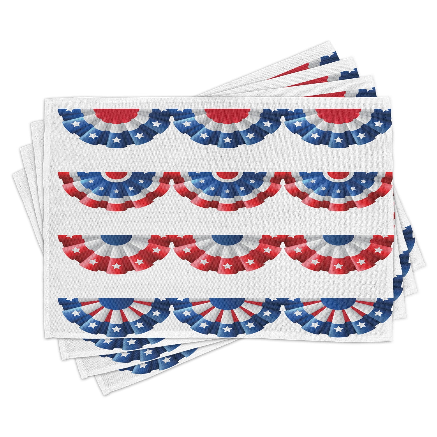 American Flag Placemats Set of 4 Flag Round Bunting Election Ornament