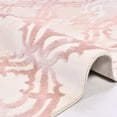 thumbnail image 2 of Brynlee Pink Geometric Bamboo Area Rugs for Living Room Jacquard Textured Modern Rugs Soft Geometric Rug for Bedroom Washable Rug Non-Slip Bohemian Carpet Perfect for Dining Room Office Beige, 2 of 4