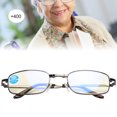 thumbnail image 1 of Gafas De Lectura Con Bloqueo De Luz Azul, Antifatiga, Plegables, Para Presbicia, Para Hombres Y Mujeres+400 Marco Negro, 1 of 7