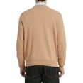 thumbnail image 6 of Kallspin Men's Argyle Crewneck Knit Sweater Wool Blend Long Sleeve Pullover Sweaters(Coffee,4X-Large), 6 of 7