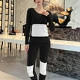 thumbnail image 4 of RXMEKW Pyjamas d'Été pour Femmes, Ensemble de Pyjama d'Hiver Chaud à Manches Longues et Couleur Unie pour Femmes, 4 of 6