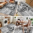thumbnail image 5 of Nautical Anchor Area Rugs 4'x6', Washable Small Throw Rugs for Office Bathroom, Rudder Stars Retro Black Grey Wooden Grain Indoor Outdoor Rug Non-Slip Low Pile Carpet Runner Reversible Floor Mats, 5 of 8