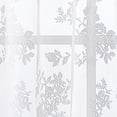 thumbnail image 2 of Curtainworks Sibella Lace Indoor Polyester Sheer Rod Pocket Valance , White , 56"x14", Adult, 2 of 3