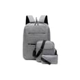 thumbnail image 1 of Set de mochilas de 3 piezas para ordenador - Gris, 1 of 2