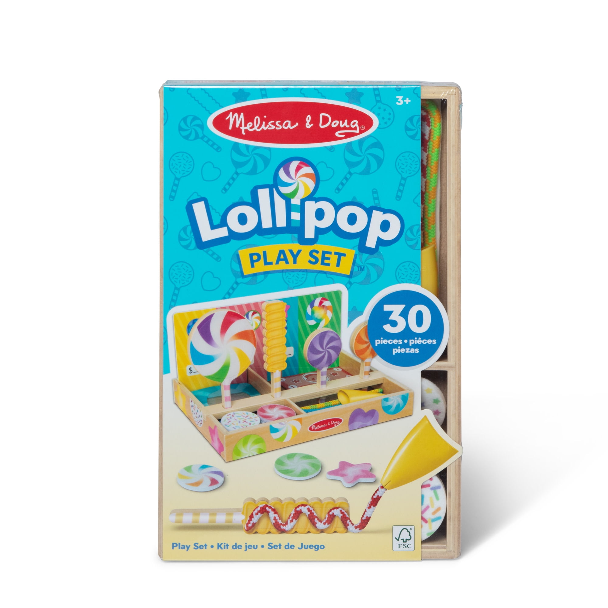 Melissa & Doug Wooden Lollipop Play Set for Preschool Girls and Boys 3+ - FSC Certified