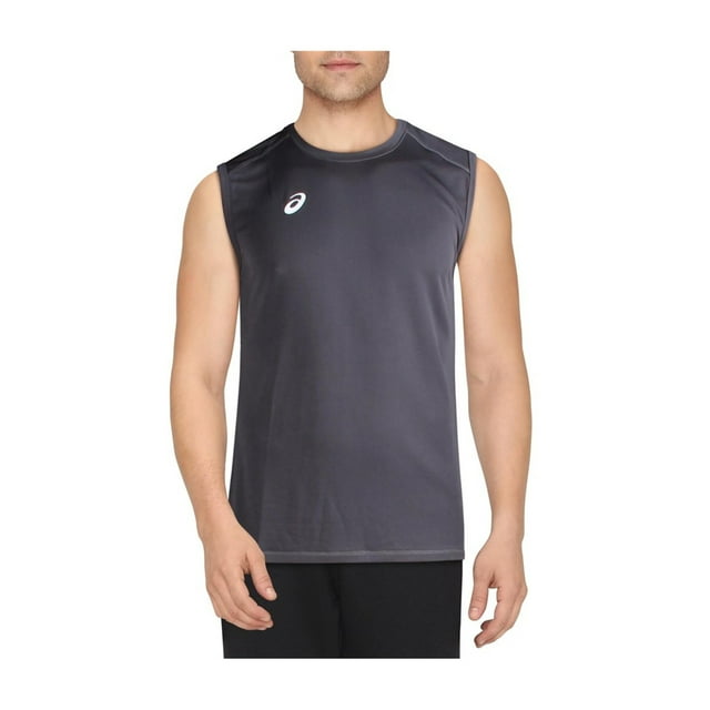 ASICS Circuit 2 Workout Activewear Camiseta sin mangas para hombre, gris, XS
