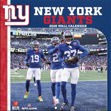 Turner Licensing NFL New York Giants 2026 Mini Wall Calendar