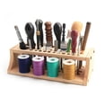 thumbnail image 3 of jifeng Leathercraft Tool Stand Rack Wooden Stamp Making Holder Organizer 27 Holes, 3 of 9