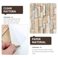 thumbnail image 2 of Minkissy 1 Sheet Wallpaper Brick Rectangular for Home Decor and Decoration, 2 of 7