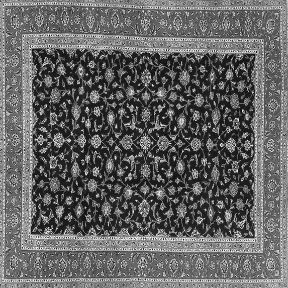 Ahgly Company Indoor Square Persian Gray Traditional Area Rugs, 3' Square