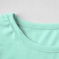 thumbnail image 5 of Vibrex Plain T Shirts for Women Solid Color Casual Short Sleeve Crew Neck T-Shirt Top Women's Workout Top Gym Athletic Yoga T-Shirt Basic Tees, 5 of 7