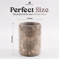 thumbnail image 3 of Radicaln Oceanic Marble Kitchen Utensil Holder 6.5 inches – Countertop Cooking Utensils Organizer, Spoon Holder, Decorative Kitchen Counter Storage, 3 of 6