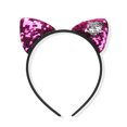 thumbnail image 2 of EeaseMX 5 diademas con orejas de gato para niños, con lentejuelas, para fiestas y decoración diaria (colores surtidos), 2 of 7