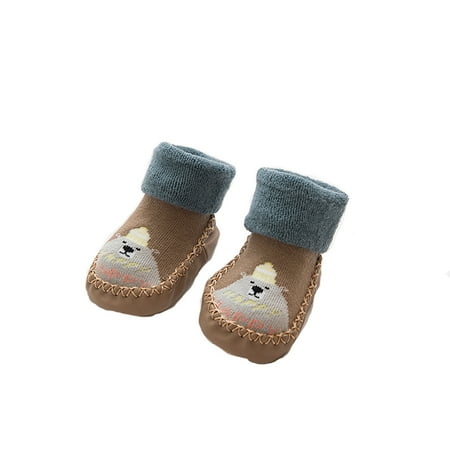 

Youmylove Infant Baby Boys Girls Cartoon Ears Floor Socks Non-Slip Baby Step Shoes Socks Baby Footwear