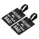 thumbnail image 1 of Equipaje Etiqueta, PVC Identificador Tarjeta Soporte Etiqueta, Disculpe Yo, No Tu Bolsa Patrón Viaje Bolso Etiqueta con Ajustable Correa para Equipaje Maleta, Negro 2 Paquete, 1 of 5