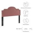 thumbnail image 5 of Belinda Performance Velvet Twin Headboard, 5 of 7