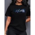 thumbnail image 1 of [Casual Elegant Print Tee] Casual & Sporty Elegant Print Tee - Women's Round Neck Short Sleeve T-Shirt | S-XXL, Multiple Colors Available, Comfortable Fit, 1 of 5