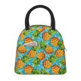 thumbnail image 2 of Naloa Pineapple Print Lunch Bag for Women Men,Insulated Lunch Box for Adult,Reusable Lunch Tote Bag for Work, Picnic or Travel, 2 of 9