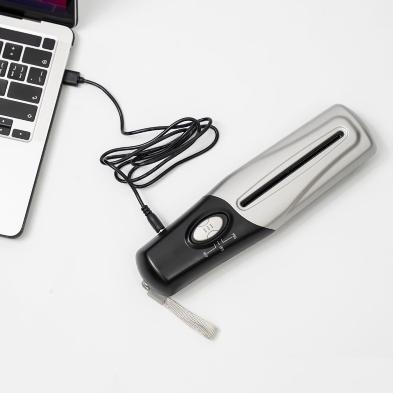 Herunwer Portable Handheld USB Paper Shredder for Travel and Home Office