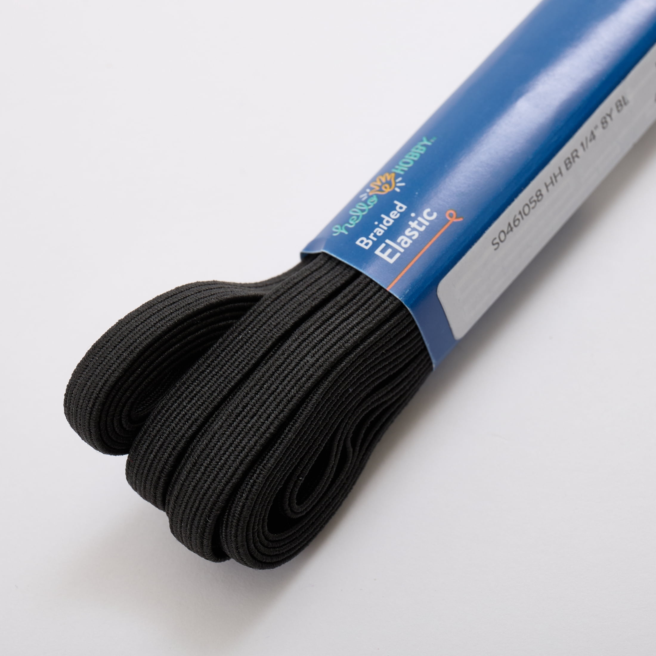 Hello Hobby 1/4 Inch Sewing & Craft Elastic Black 8 Yard