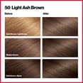 thumbnail image 3 of Revlon Colorsilk Beautiful Color Permanent Hair Dye, Dark Brown, At-Home Full Coverage Application Kit, 50 Light Ash Brown, 3 Pack, 3 of 11