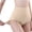 Beige, variant on 10 Pack Women'S Underwear High Waist Shaping Lift The Hips Pink Black Plus Size Underwear,Beige,L