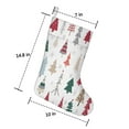 thumbnail image 5 of Christmas Stockings Multicolor Christmas Tree Pattern Personalized 3 Pack 14.8 Inch, 5 of 5