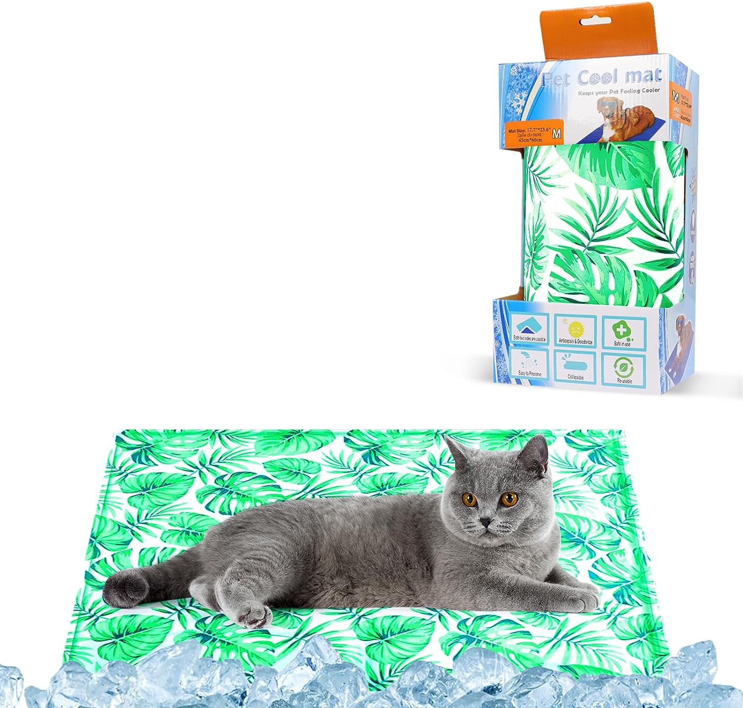 Cooling mat for dogs, Summer cooling mat for dog Sponge Gel cooling pad