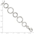 thumbnail image 5 of Sterling Silver Bracelet Fancy Women's mm 7.5 in, 5 of 5