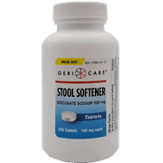 Stool Softener Docusate Sodium Tablets 200 Count | 100MG 3-Pack