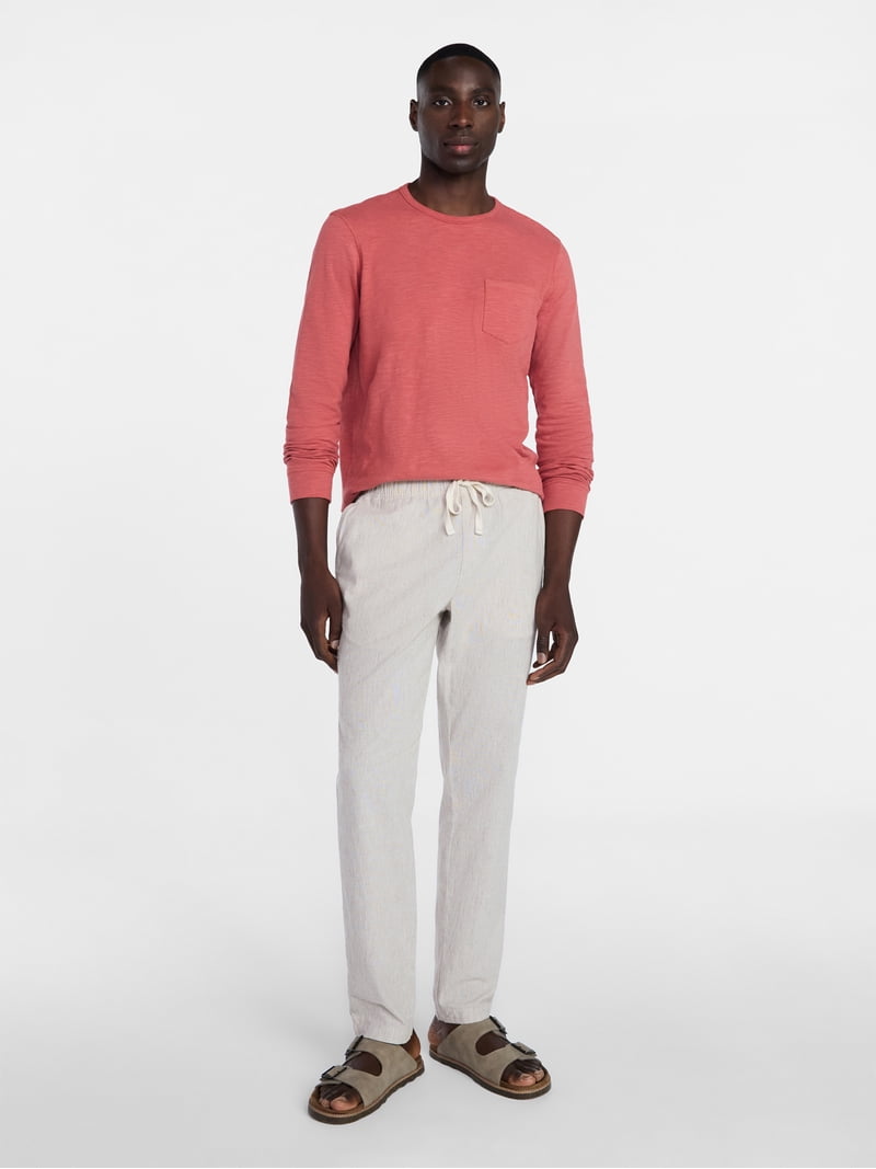 George Men's Linen Blend Weekend Pants, Sizes S-3XL - Walmart.com