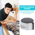 thumbnail image 3 of OULII 2pcs Gas Stove Control Knobs Zinc Alloy Silver Easy to Clean for Household, 3 of 8