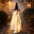 thumbnail image 3 of AZXY Light‑Up Halloween Ghost Porch Goose Outfit, 23‑Inch Goose Cloth with String Light Decor Hat for Cement & Plastic Porch Statue, , Outdoor Halloween Decorations for Yard Lawn Garden Porch, 3 of 5