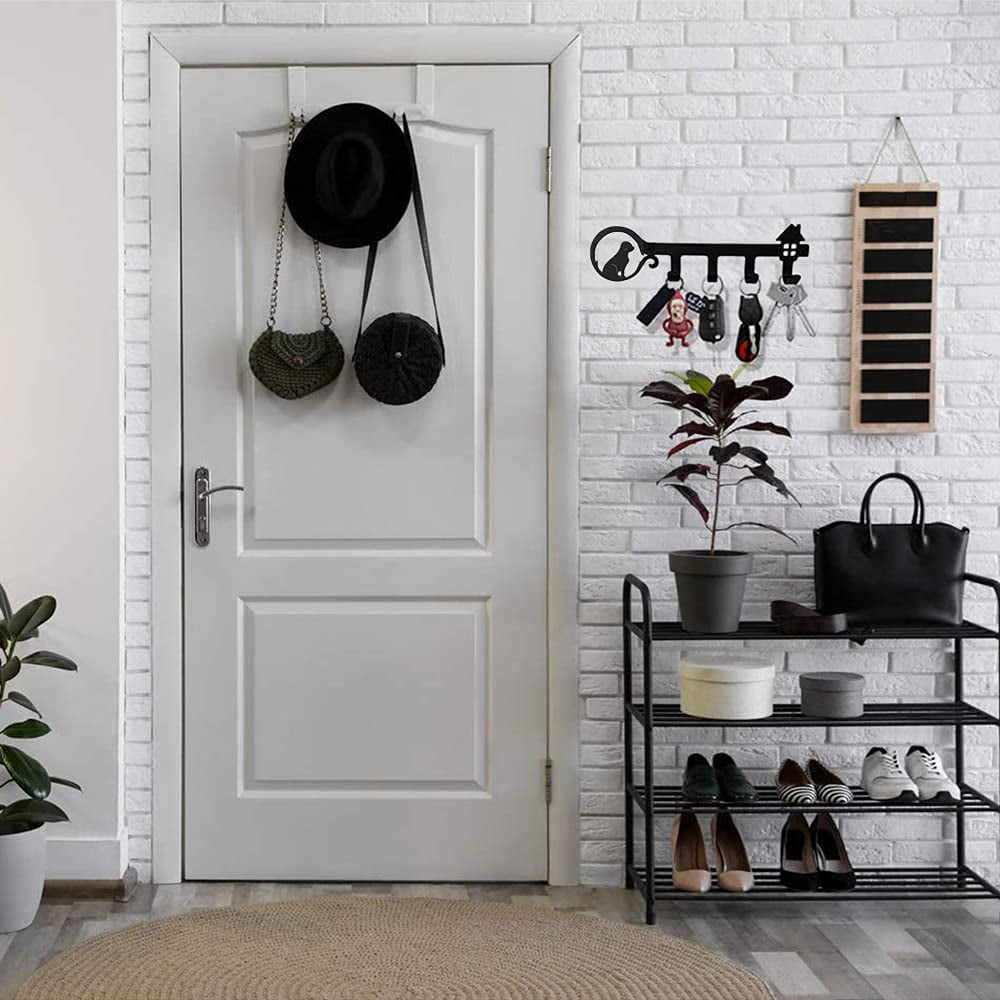 Sin Decorative Home Wall Key Holder Home Wall Key Holder Metal Wall Key Holder Wall Hooks Key Holder Metal Coat Hook for Front Door Kitchen or Garage Home Work Car Walmart