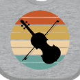 thumbnail image 4 of Inktastic Violin Music Retro Sunset Boys or Girls Baby Bib, 4 of 4