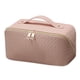 thumbnail image 1 of Bolsa de viaje para cosméticos de gran capacidad, bolsa de maquillaje, bolsa organizadora de maquillaje de cuero PU portátil e impermeable, 1 of 5