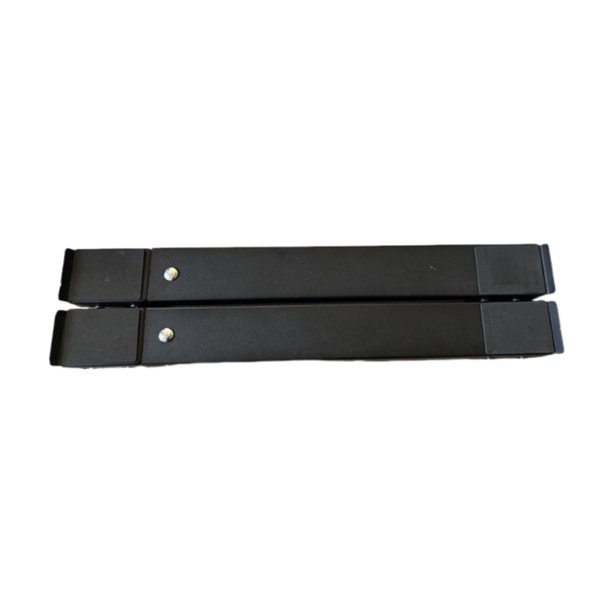 2 piezas de base para lavadora móvil, ruedas ajustables para mover muebles Negro