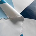 thumbnail image 5 of Mantel rectangular de PVC lavable Yashi impermeable celosía triangular estilo nórdico azul 120180 cm, 5 of 5