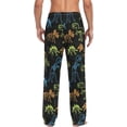 thumbnail image 2 of GZHJMY Dinosaur Pajama Pants for Men, Lounge Pants Lightweight Men Pajama Bottoms with Drawstring Pockets, Christmas New Year Birthday Gifts, Small, 2 of 6