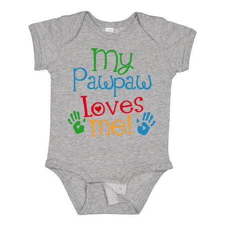 

Inktastic My Pawpaw Loves Me Gift Baby Boy or Baby Girl Bodysuit