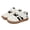 A Black/White, variant on TARANIS Baby Toddler Retro Sneakers with Gum Sole, Lightweight Non-Slip Walking Shoes for Boys and Girls