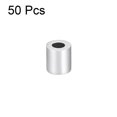 thumbnail image 3 of Unique Bargains M3 Aluminum Sleeve Crimp 3mm(1/8 In) Steel Wire Rope Button Stop 100 Pcs, 3 of 4