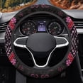 thumbnail image 2 of Uorisanigo Boho Print Warm Steering Wheel Cover for Winter Retro Car Steering Wheel Cover for Most Vehicle Easy to Install Car Steering Wheel Protector for Women Car Decor Gift for Wife, 2 of 8