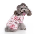 thumbnail image 3 of Pijamas de invierno para perro, ropa cálida con estampado, abrigo para perros pequeños, cachorro, gato, Chihuahua, Pomerania, 3 of 4