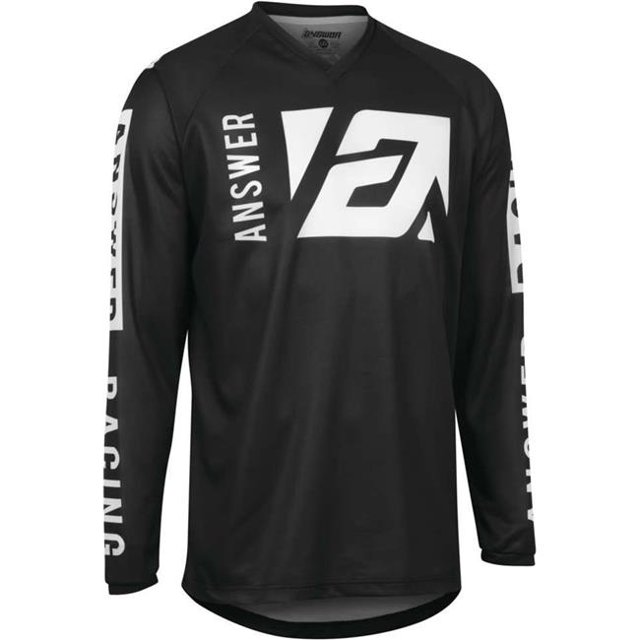 Answer 446722 Syncron Merge Maillot Jeunesse, Noir & Blanc - Large