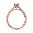 thumbnail image 2 of 0.42 Carat Solitaire Diamond Engagement Ring in 14K Rose Gold (Ring Size 7.5), 2 of 5